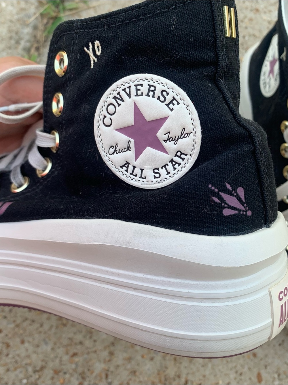 Converse All Star Move Platform High Top Sneakers Chuck Taylor Women’s 8 - Picture 4 of 11